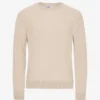 Pull classique en laine mérinos - Blanc ivoire