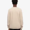 Pull classique en laine mérinos - Blanc ivoire