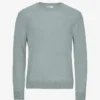 Pull classique en laine mérinos - Bleu acier