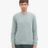 Pull classique en laine mérinos - Bleu acier