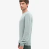 Pull classique en laine mérinos - Bleu acier