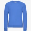 Pull classique en laine mérinos - Bleu Pacifique