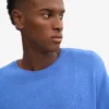 Pull classique en laine mérinos - Bleu Pacifique
