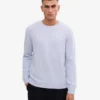 Pull classique en laine mérinos - Bleu polaire