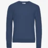 Pull classique en laine mérinos - Bleu pétrole