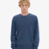 Pull classique en laine mérinos - Bleu pétrole