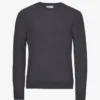 Pull classique en laine mérinos - Gris lave