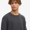 Pull classique en laine mérinos - Gris lave