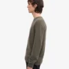 Pull classique en laine mérinos - Olive poussiéreux