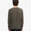 Pull classique en laine mérinos - Olive poussiéreux