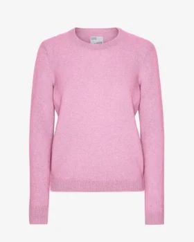 Pull classique en laine mérinos pour femme - Fleur de cerisier