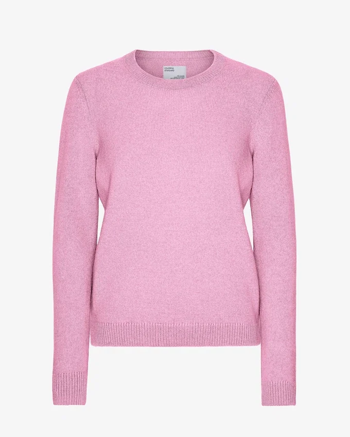 Pull classique en laine mérinos pour femme - Fleur de cerisier