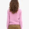 Pull classique en laine mérinos pour femme - Fleur de cerisier