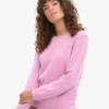 Pull classique en laine mérinos pour femme - Fleur de cerisier