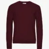 Pull classique en laine mérinos - Rouge sang de bœuf