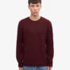 Pull classique en laine mérinos - Rouge sang de bœuf