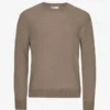 Pull classique en laine mérinos - Taupe chaud