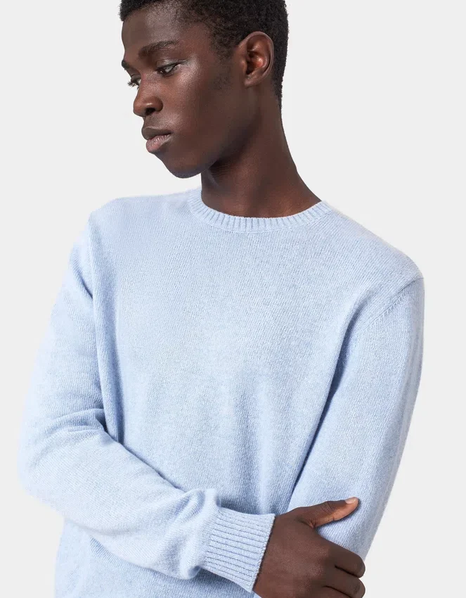 Pull classique en laine mérinos - Taupe chaud