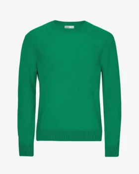 Pull classique en laine mérinos - Vert Kelly