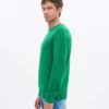 Pull classique en laine mérinos - Vert Kelly
