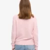 Pull à col rond classique en laine mérinos pour femme - Bleu marine