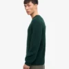 Pull à col rond classique en laine mérinos - Vert émeraude
