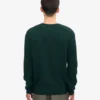 Pull à col rond classique en laine mérinos - Vert émeraude