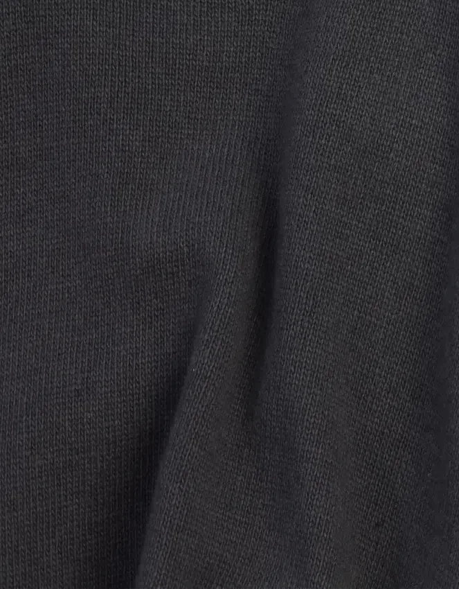 Pull à col rond en laine mérinos légère - Gris lave