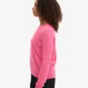 Pull à col rond en laine mérinos légère pour femme - Rose bubble-gum