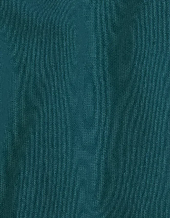 Chaussettes mi-mollet classiques en laine mérinos pour femme - Vert océan