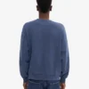 Pull à col rond oversize en coton bio - Bleu Neptune
