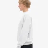 Pull à col rond oversize en coton bio - Snow Melange