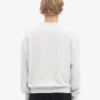Pull à col rond oversize en coton bio - Snow Melange