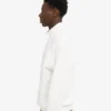 Pull col zippé 1/4 en coton bio - Blanc optique