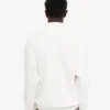 Pull col zippé 1/4 en coton bio - Blanc optique