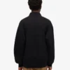 Pull col zippé 1/4 en coton bio - Noir intense