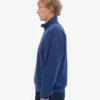 Pull col zippé bio - Bleu marine