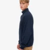 Pull col zippé bio - Bleu marine