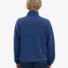 Pull col zippé bio - Bleu marine