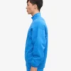 Pull col zippé bio - Bleu Pacifique