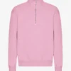 Pull col zippé bio - Fleur de cerisier