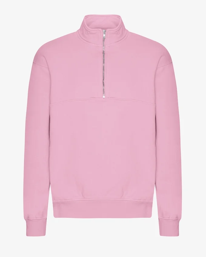 Pull col zippé bio - Fleur de cerisier