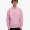 Pull col zippé bio - Fleur de cerisier