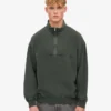 Pull col zippé bio - Forêt de minuit