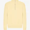 Pull col zippé bio - Jaune pâle