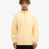 Pull col zippé bio - Jaune pâle
