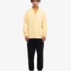 Pull col zippé bio - Jaune pâle