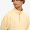 Pull col zippé bio - Jaune pâle