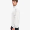 Pull col zippé bio - Mélange neige