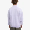 Pull col zippé en coton bio - Lavande pâle